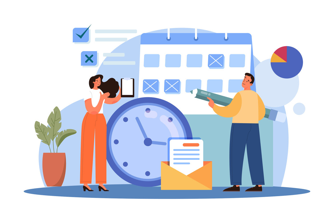 M643_Business Teamwork FREE Illustration Pack - view 4