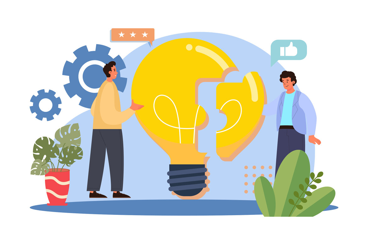 M643_Business Teamwork FREE Illustration Pack - view 10