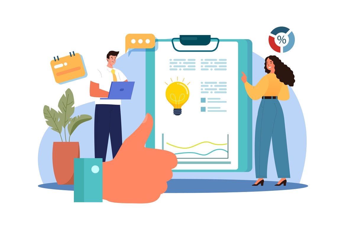 M643_Business Teamwork FREE Illustration Pack - view 5