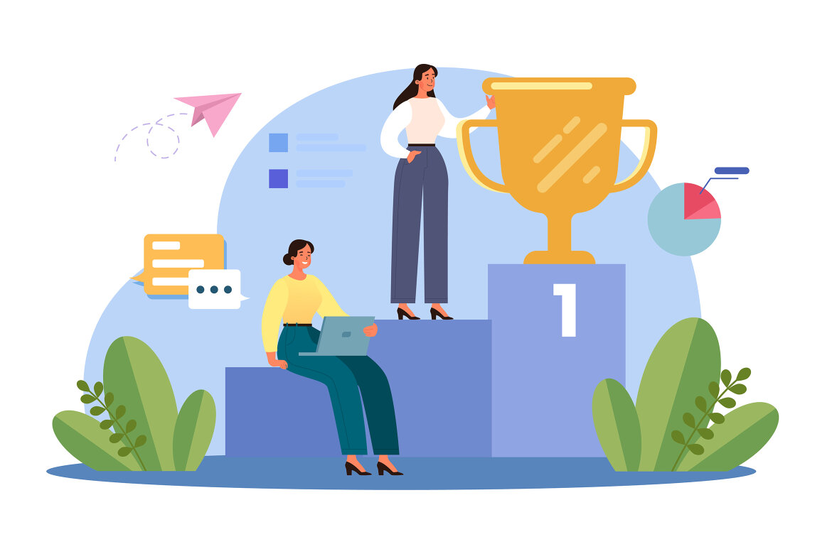 M643_Business Teamwork FREE Illustration Pack - view 6