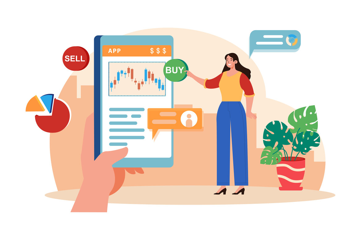 M642_Stock Market FREE Illustration Pack - view 6