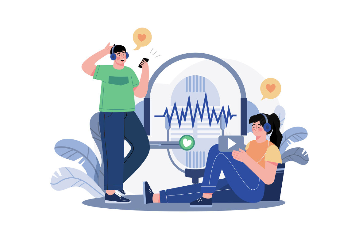 M598_Live Podcast FREE Illustration Pack 1 - view 3