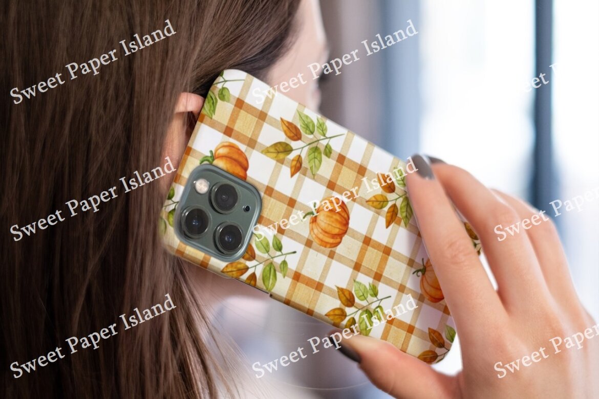 6 Free Digital Papers - Cozy Pumpkin Season - view 8