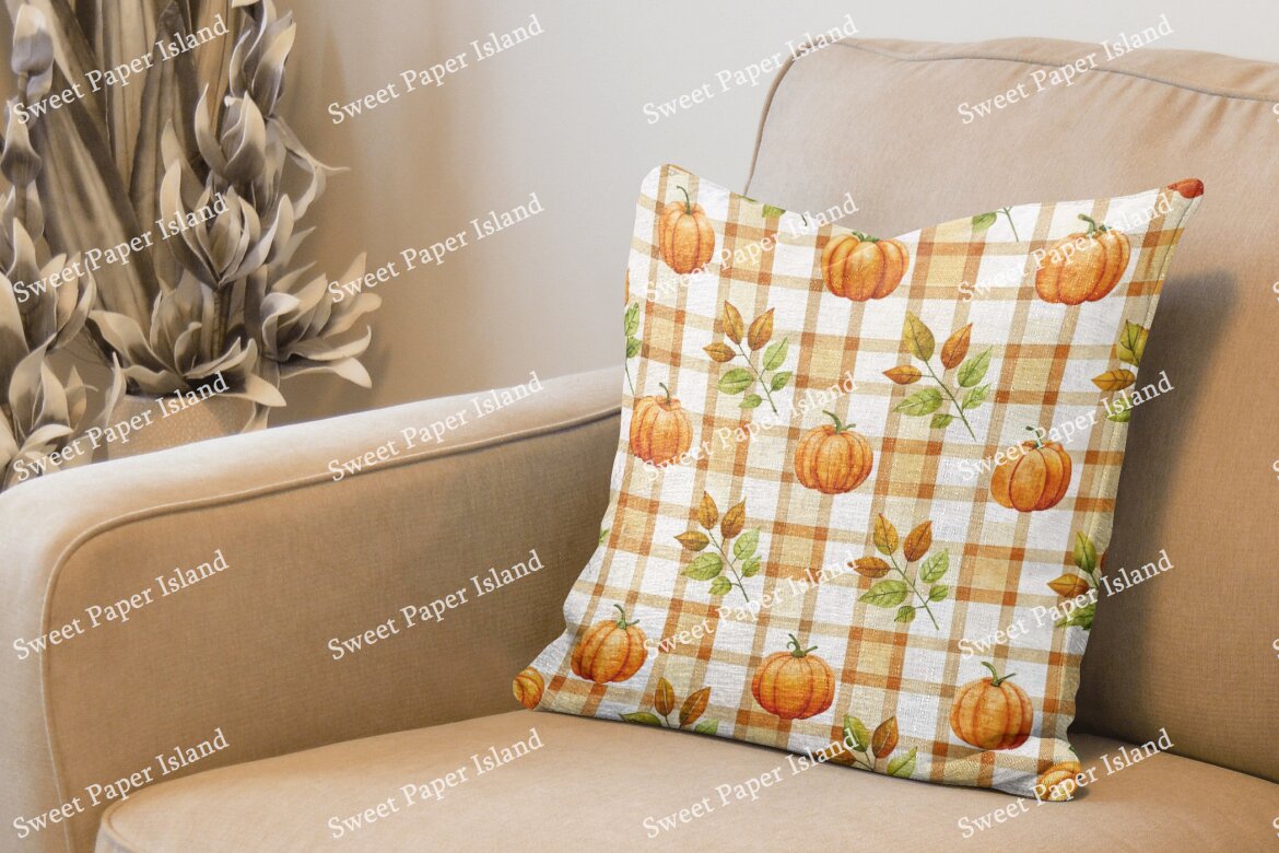 6 Free Digital Papers - Cozy Pumpkin Season - view 5