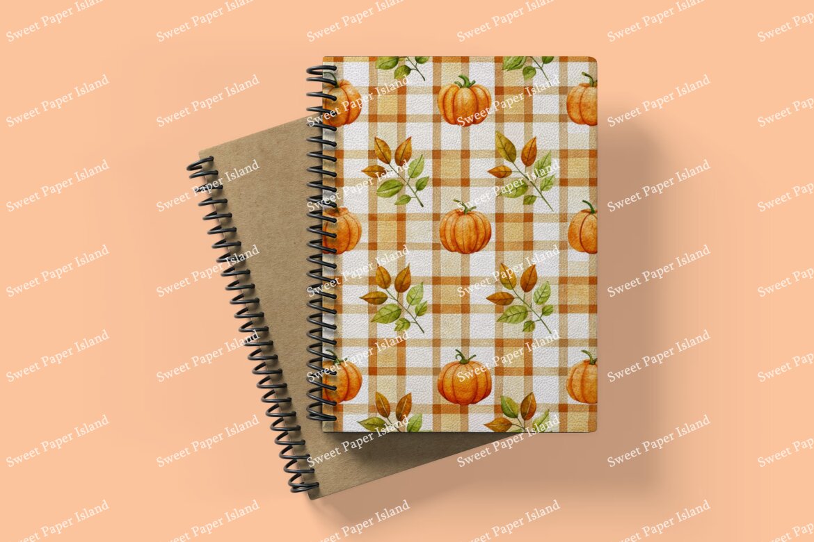 6 Free Digital Papers - Cozy Pumpkin Season - view 11