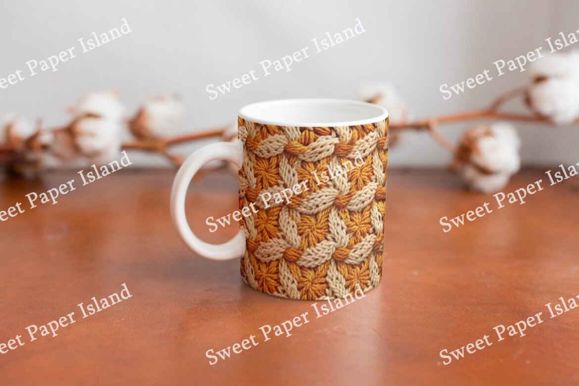 7 Free Digital Papers - Fall Cosy Knitting - view 6