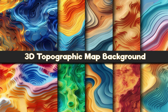 Free 3D Topographic Map Backgrounds
