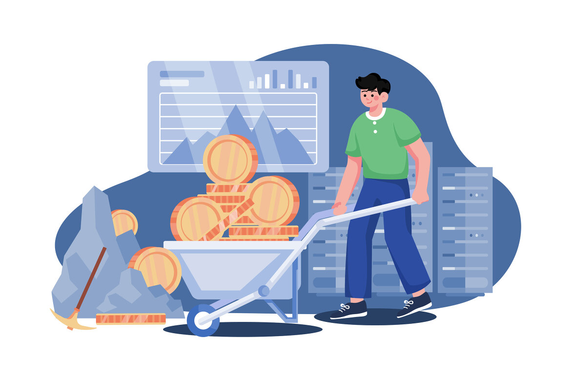 M437_Cryptocurrency FREE Illustration Pack - view 11