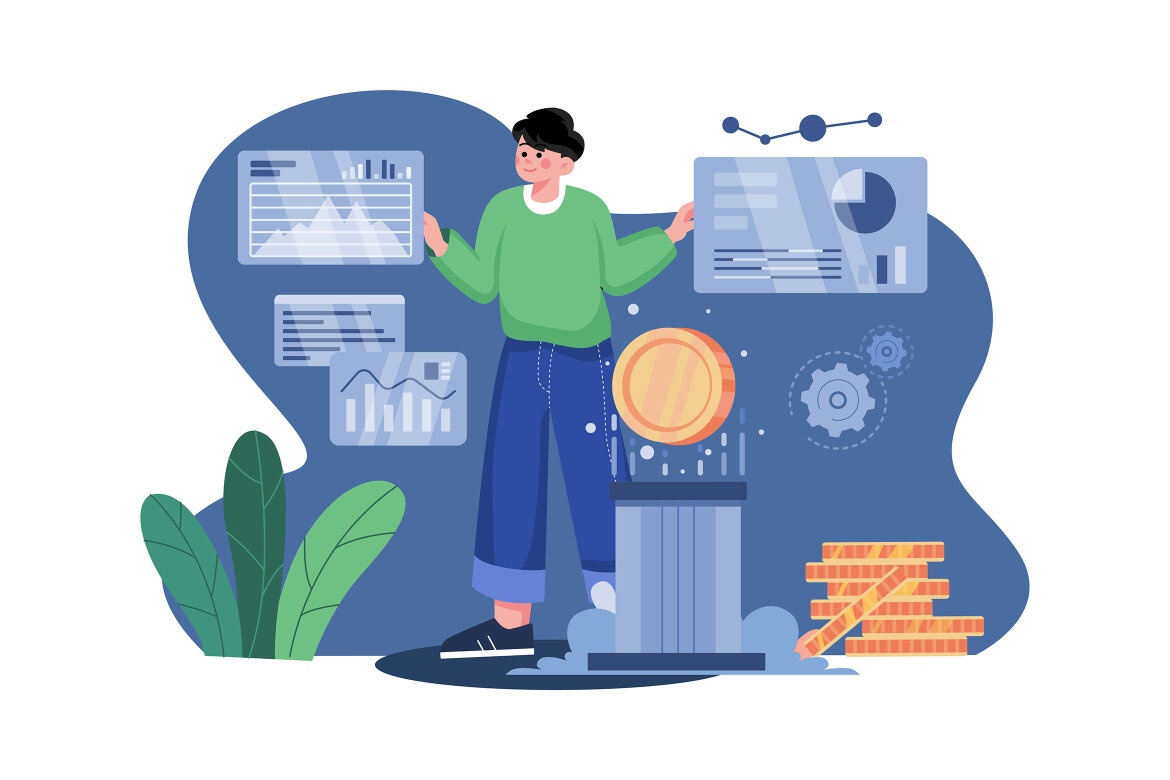 M437_Cryptocurrency FREE Illustration Pack alt