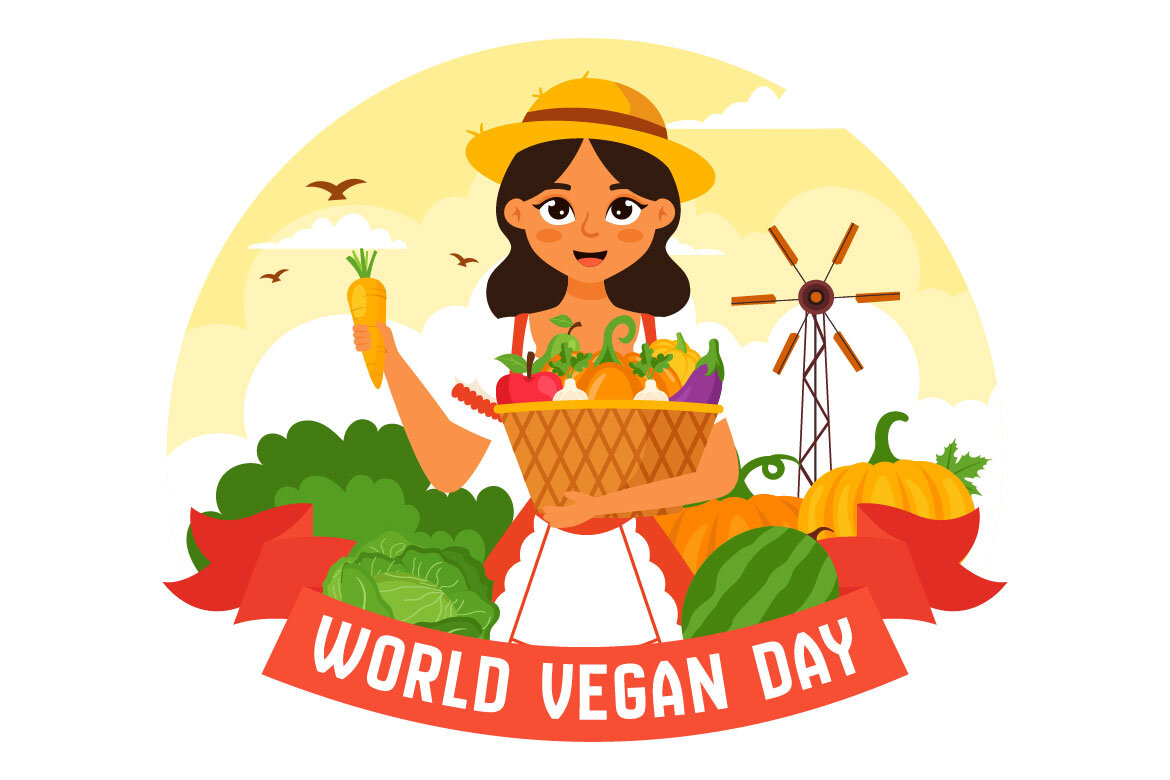 10 World Vegan Day FREE Illustrations - view 4