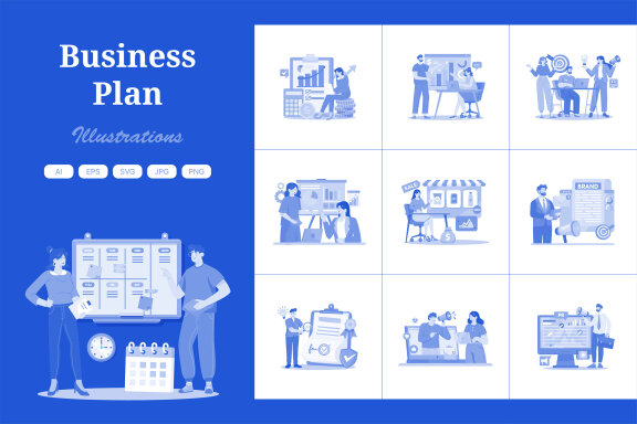 M725_Business Plan FREE Illustration Pack 2