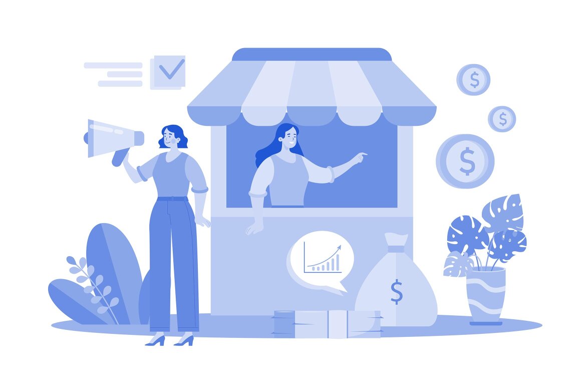 M643_Business Teamwork FREE Illustration Pack - view 7