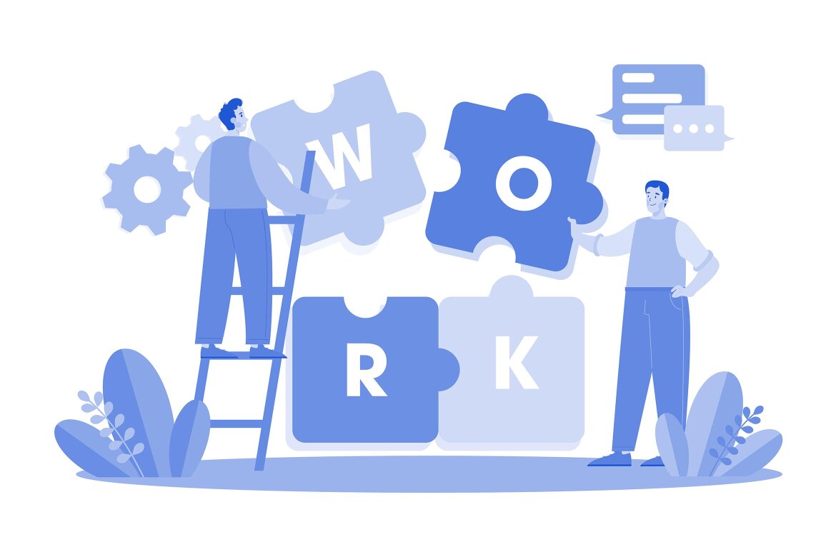 M643_Business Teamwork FREE Illustration Pack alt
