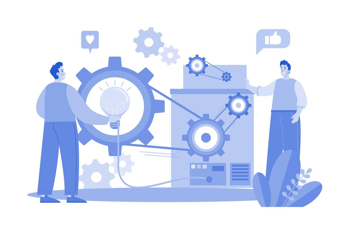 M643_Business Teamwork FREE Illustration Pack - view 8