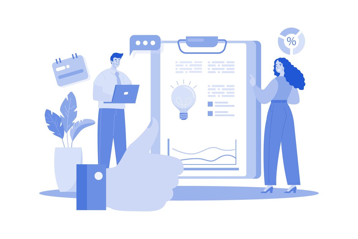 M643_Business Teamwork FREE Illustration Pack - view 5