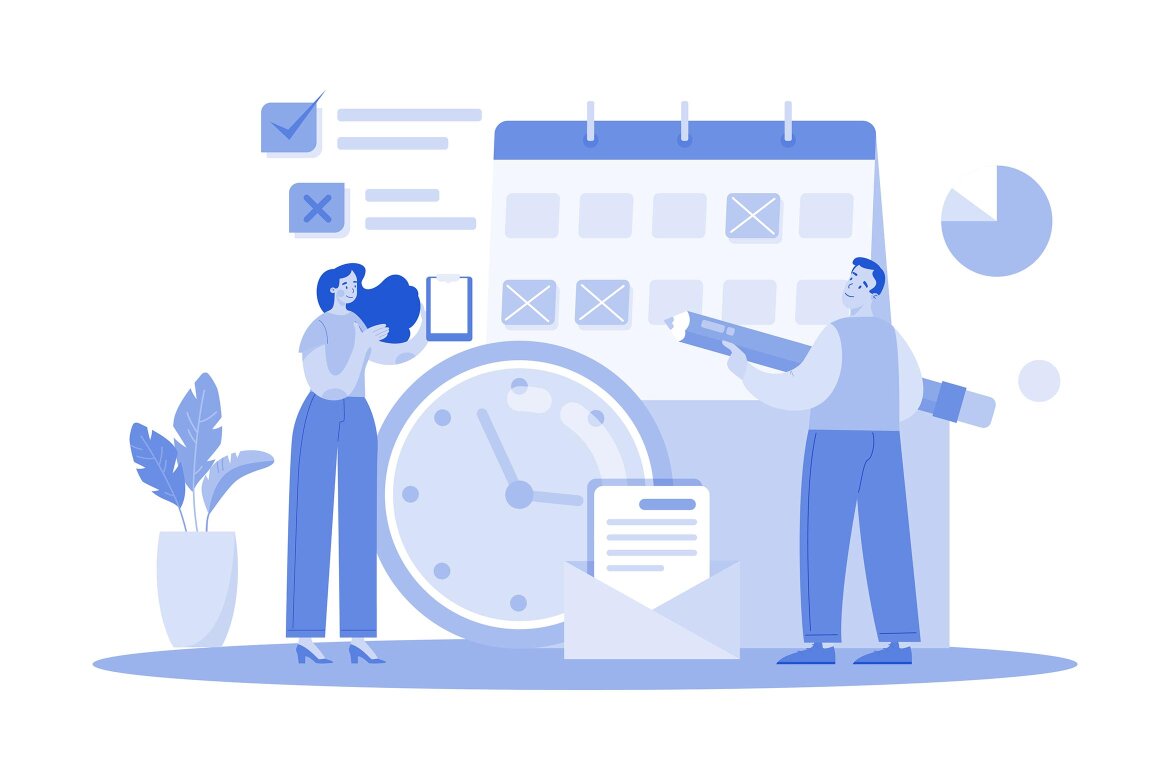 M643_Business Teamwork FREE Illustration Pack - view 4