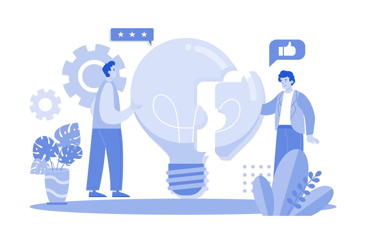 M643_Business Teamwork FREE Illustration Pack - view 10