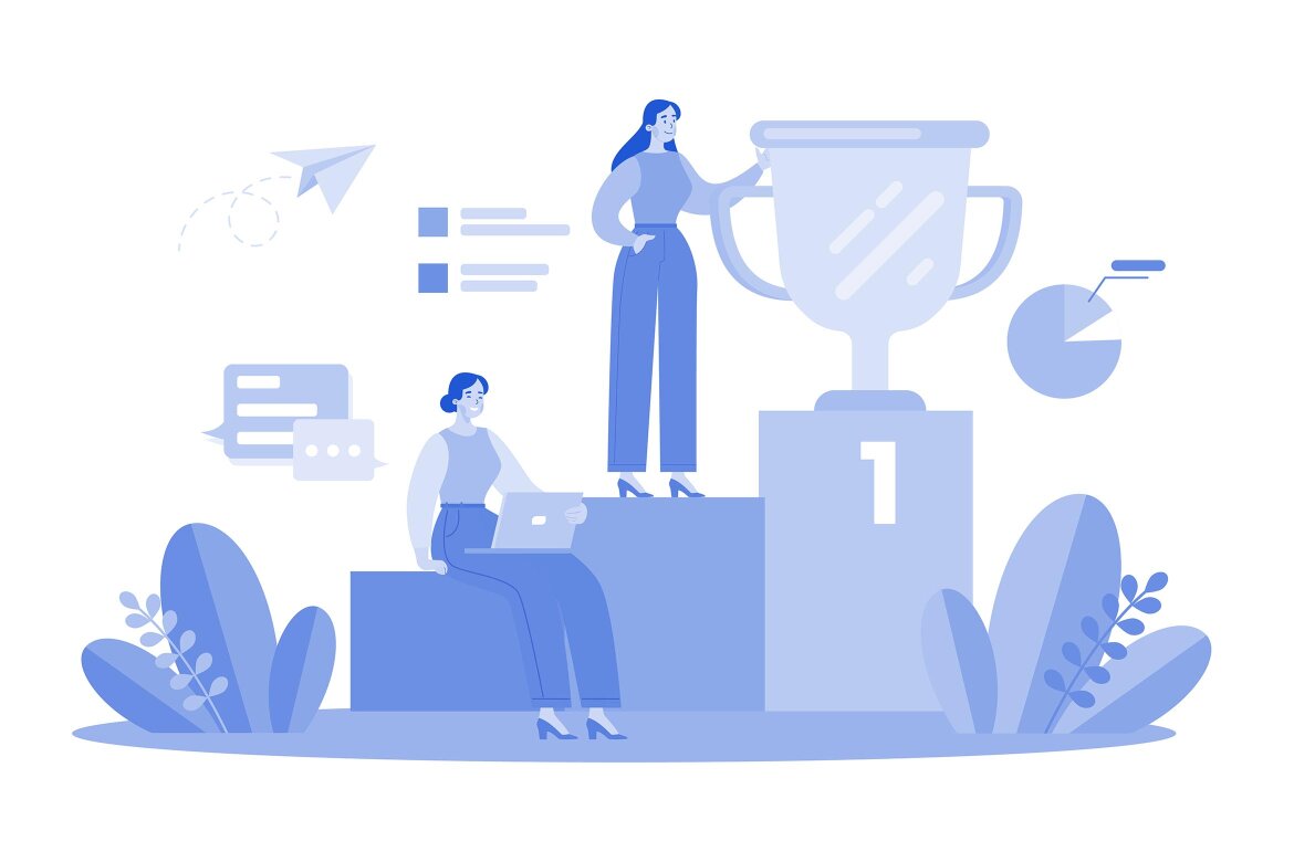 M643_Business Teamwork FREE Illustration Pack - view 6