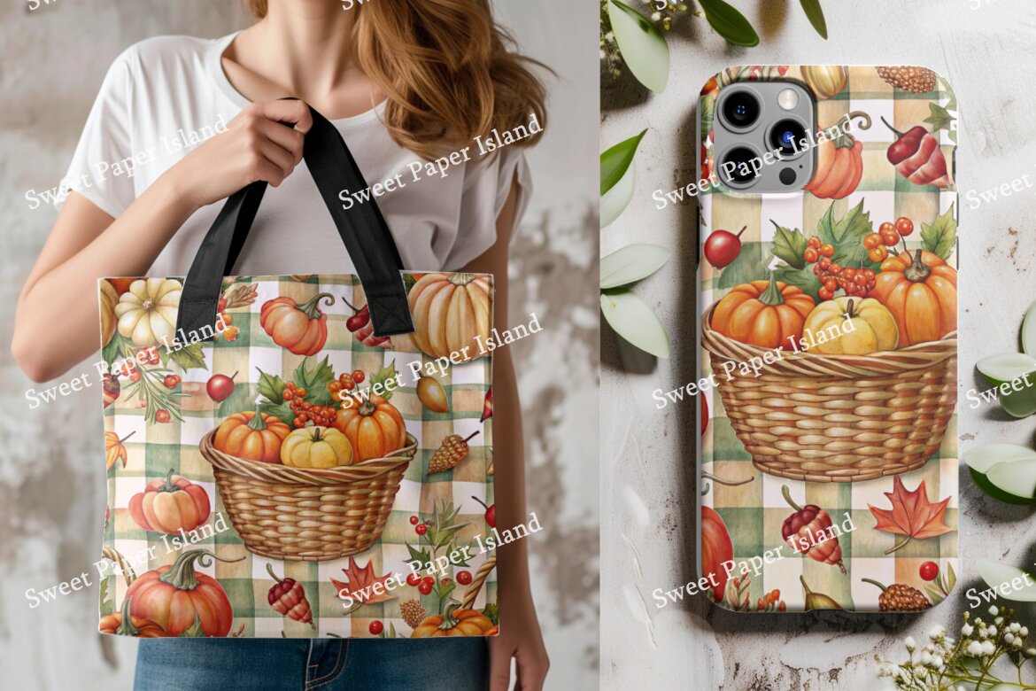 6 FREE Digital Papers - Happy Harvest Season! - view 5