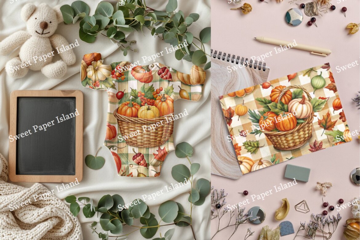 6 FREE Digital Papers - Happy Harvest Season! alternate