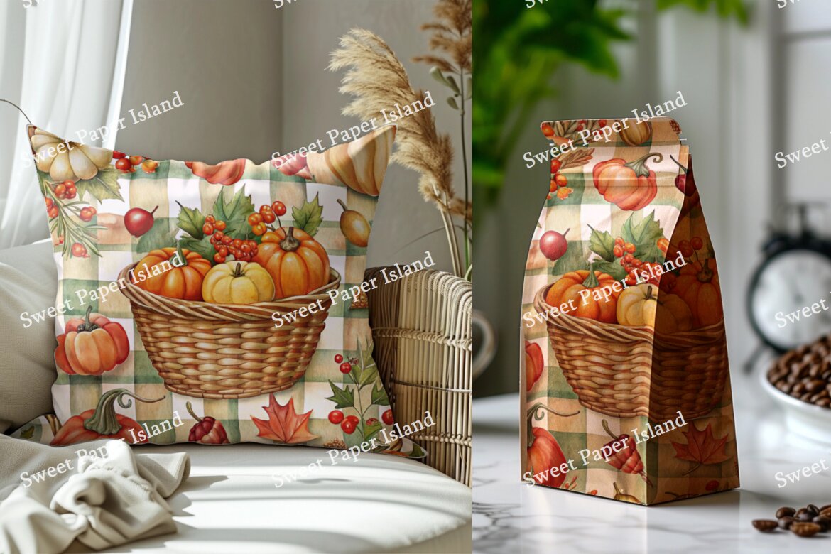 6 FREE Digital Papers - Happy Harvest Season! - view 7