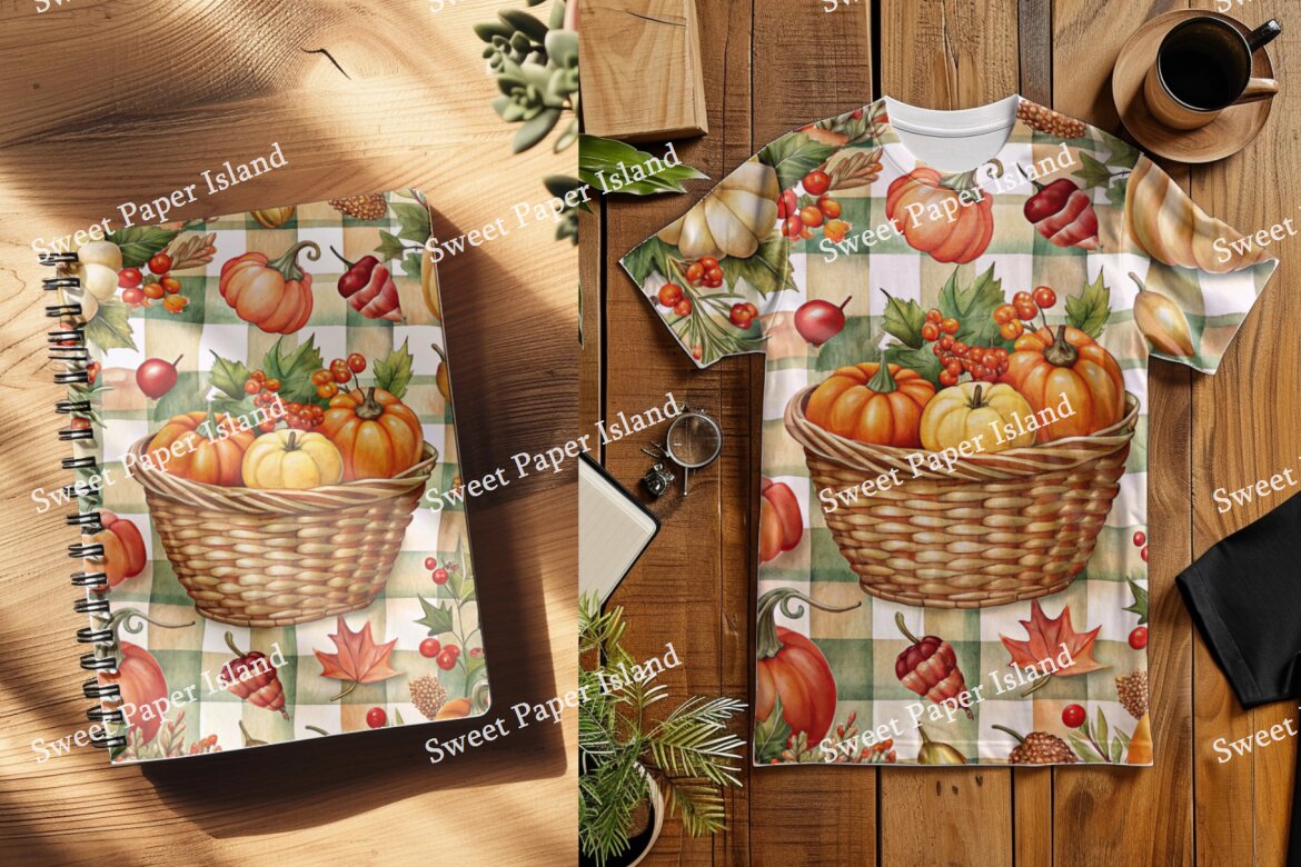 6 FREE Digital Papers - Happy Harvest Season! alternate