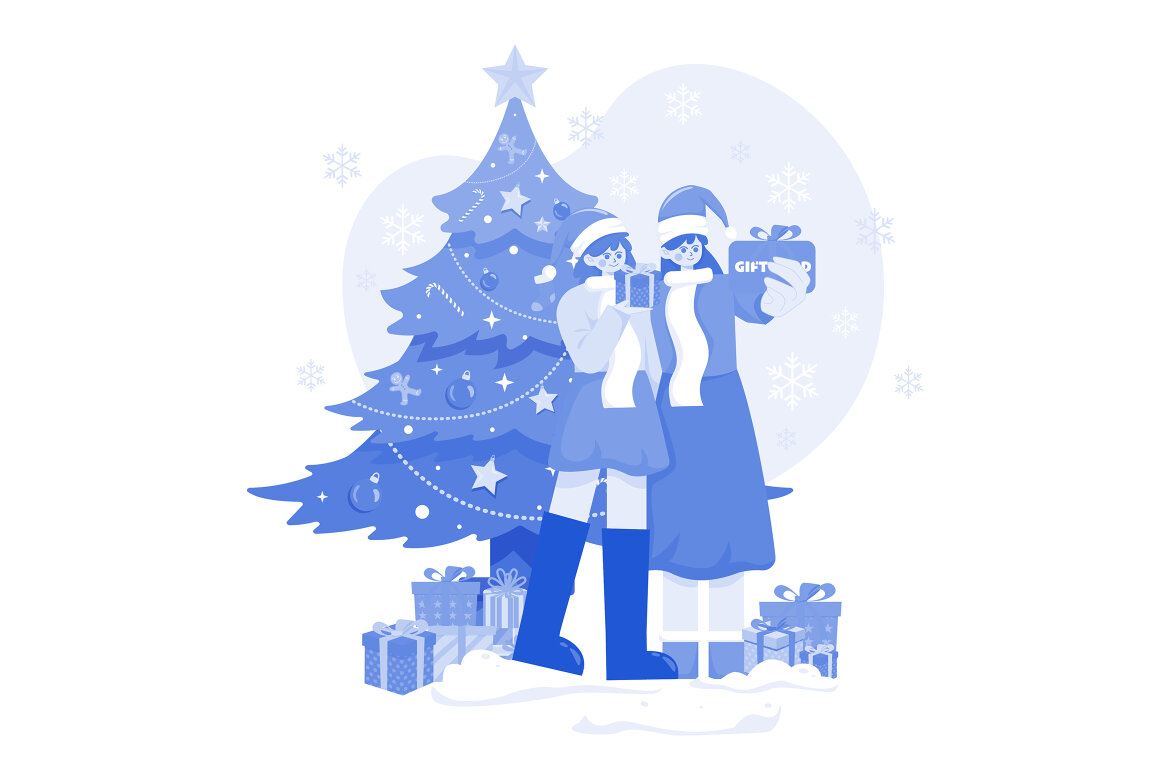 M539_Merry Christmas FREE Illustration Pack - view 7