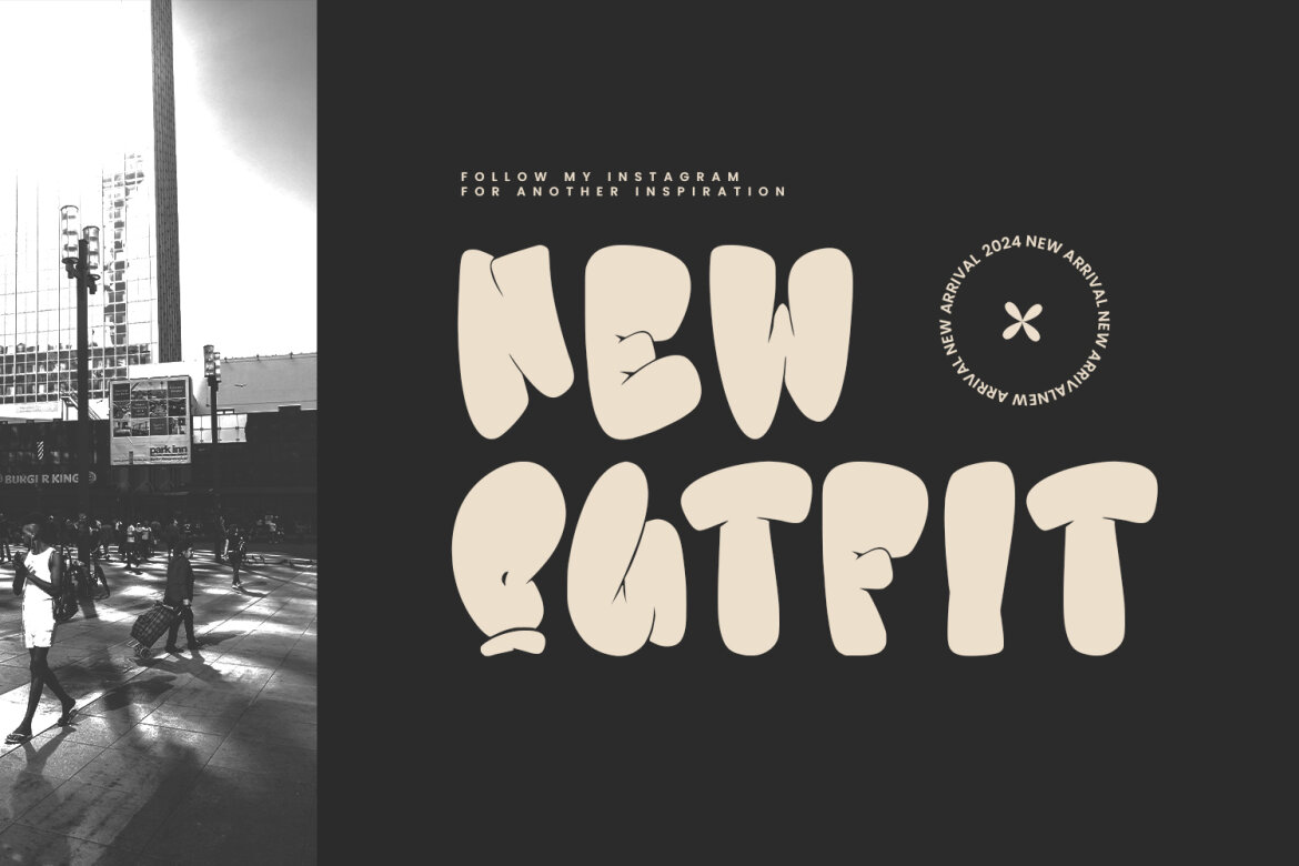 Liztoo Graffiti Bubble FREE Font alternate