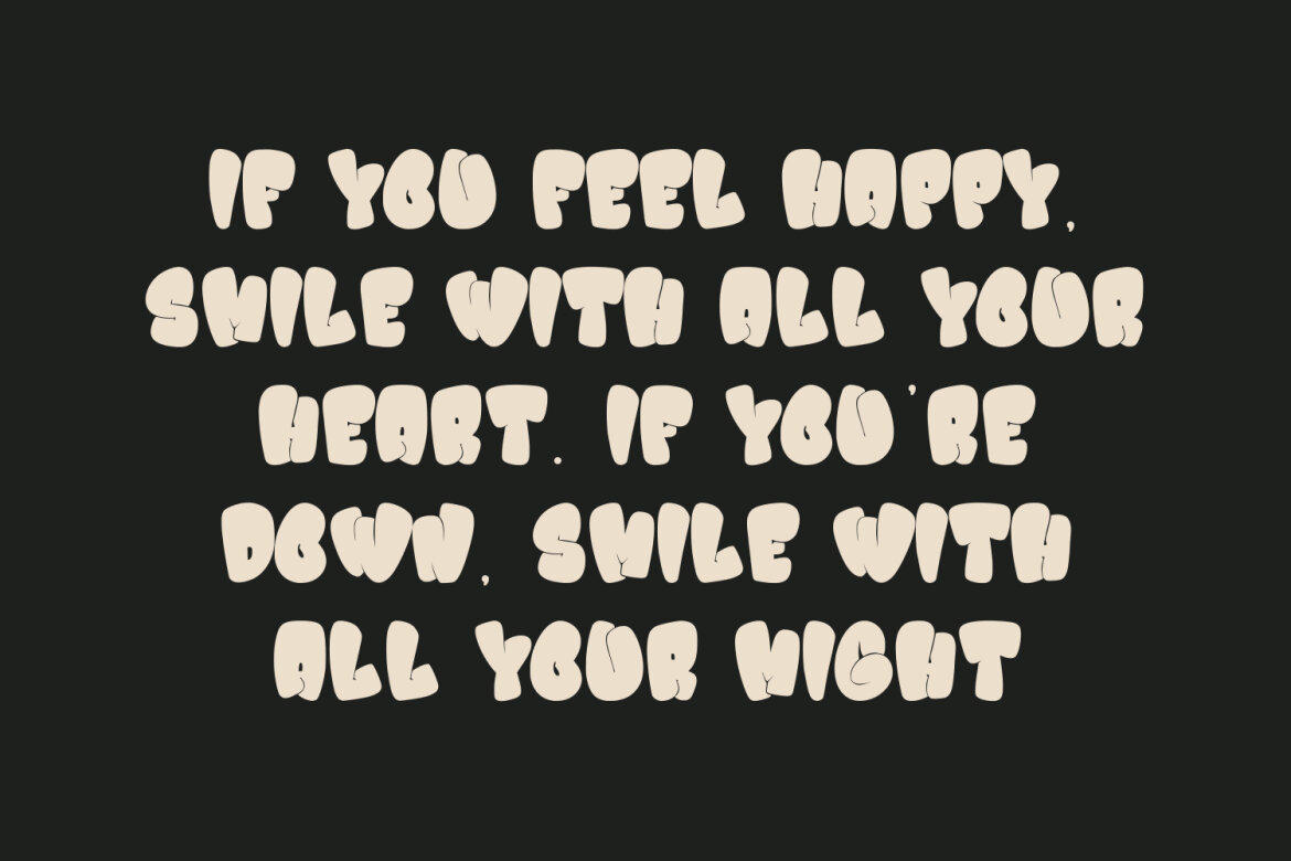 Liztoo Graffiti Bubble FREE Font - view 6