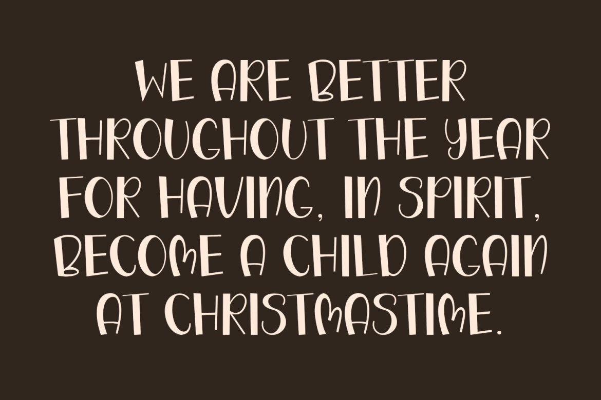 Crishnight Cute Christmas FREE Font - view 6