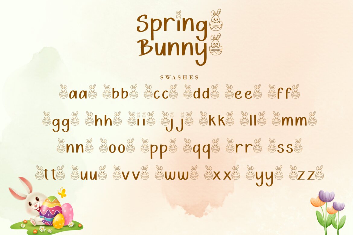Spring Bunny FREE Font - view 9