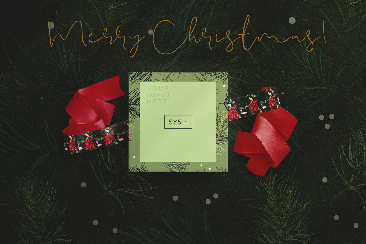 Vintage Christmas Seamless FREE Patterns - view 5