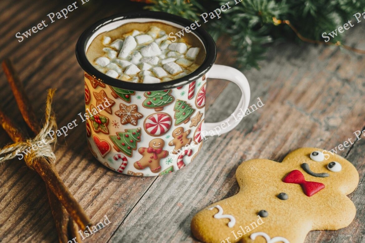 6 FREE Digital Papers - Christmas Cookie Party - view 7