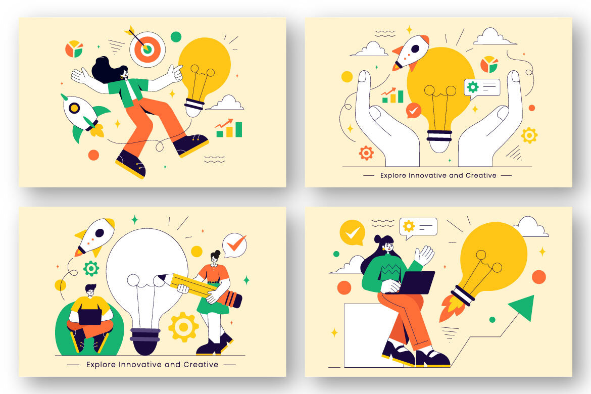 9 FREE Innovative and Creative Illustrations - view 3