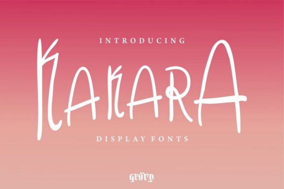 Kakara - Handdrawn Font