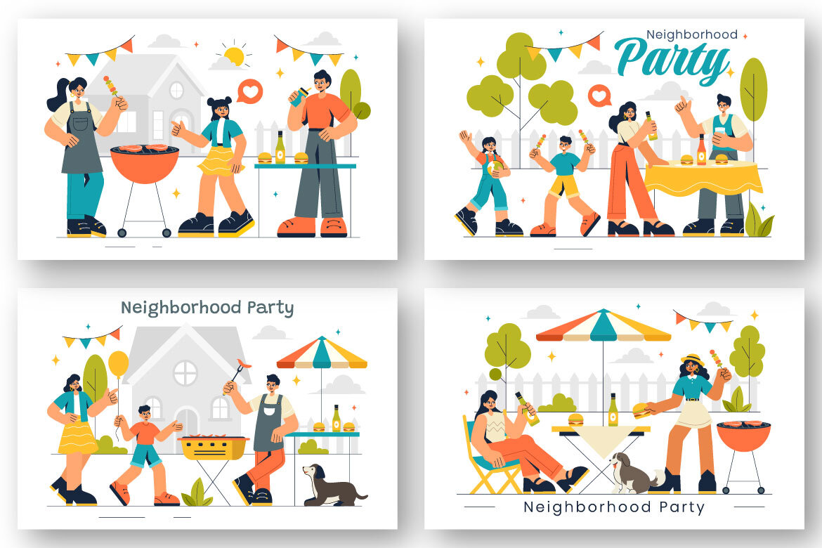 9 FREE Party Events Illustrations - view 3