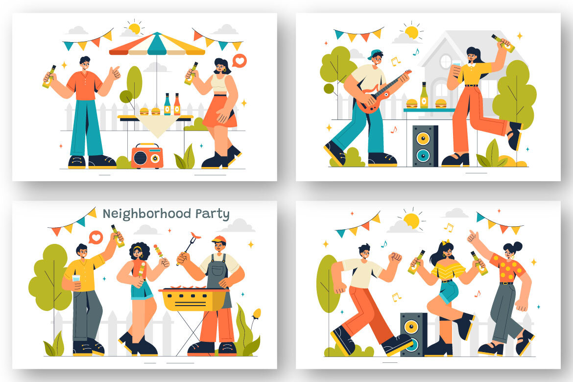 9 FREE Party Events Illustrations - view 2