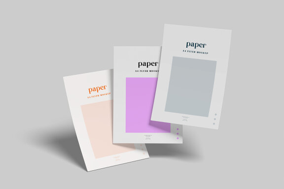 A4 Flyer Free Mockup 4