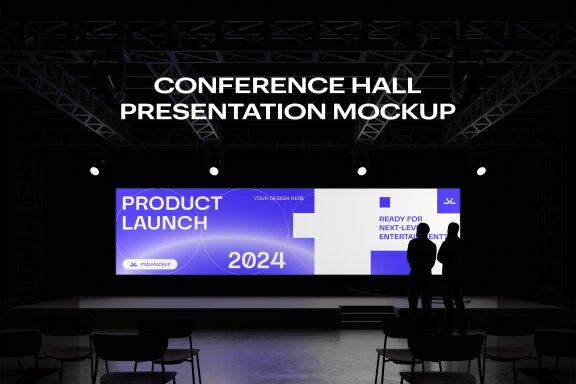 Conference Hall Venue Presentation Free Mockup