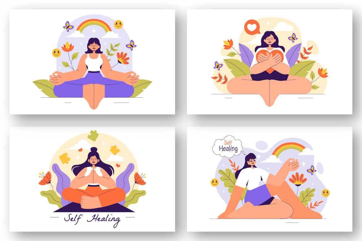 9 Self Healing FREE Illustrations alternate