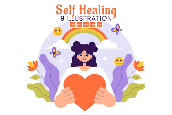 9 Self Healing FREE Illustrations