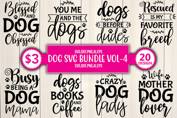Dog SVG Free Bundle
