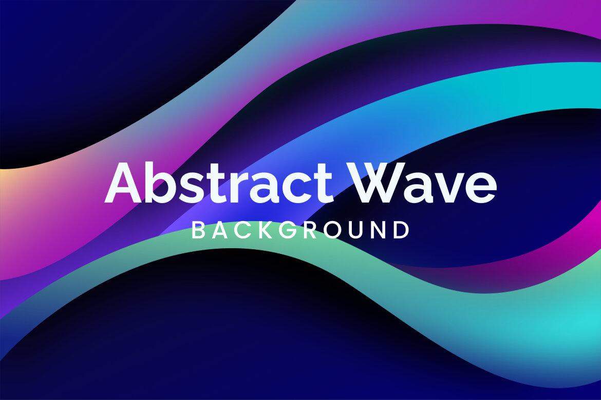 Colorful Gradient Wave - Free Backgrounds alt