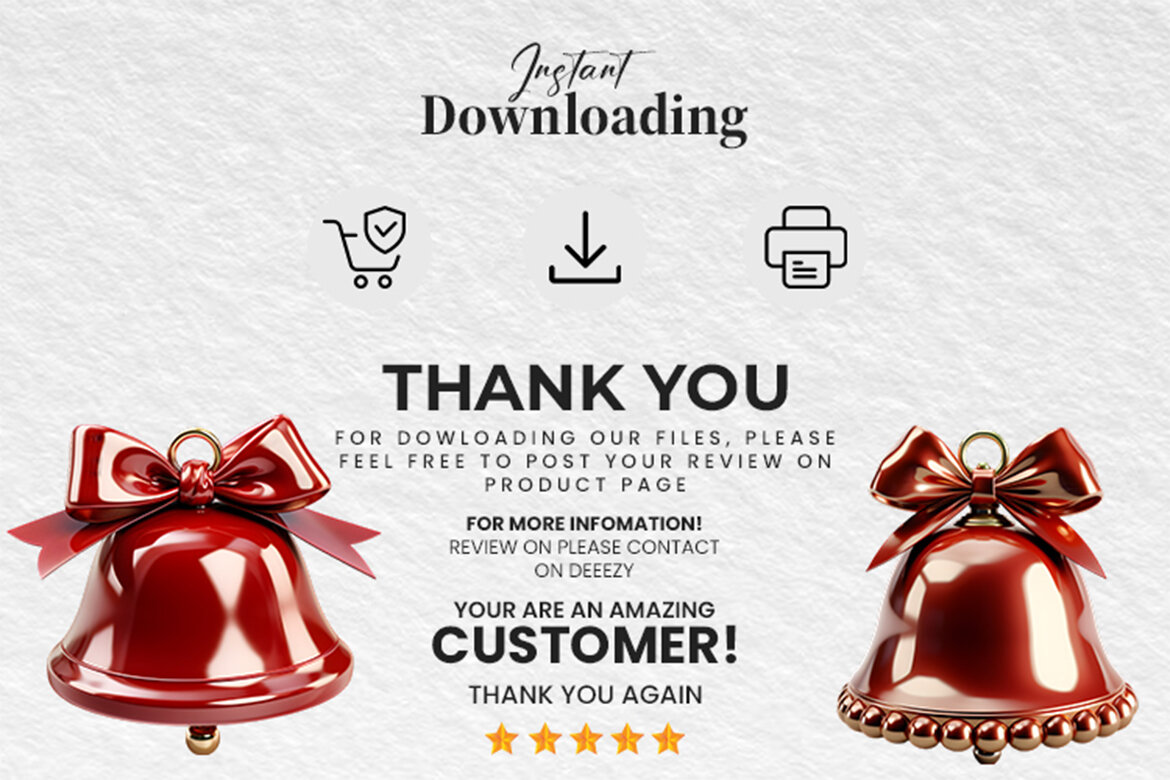 3d Christmas Jingle Bell Clipart Free PNG - view 3