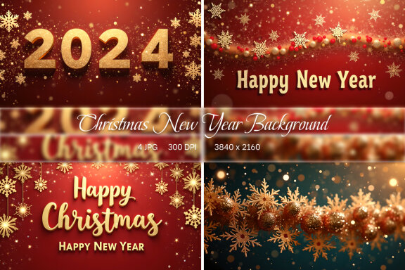 Christmas & New Year Free Backgrounds