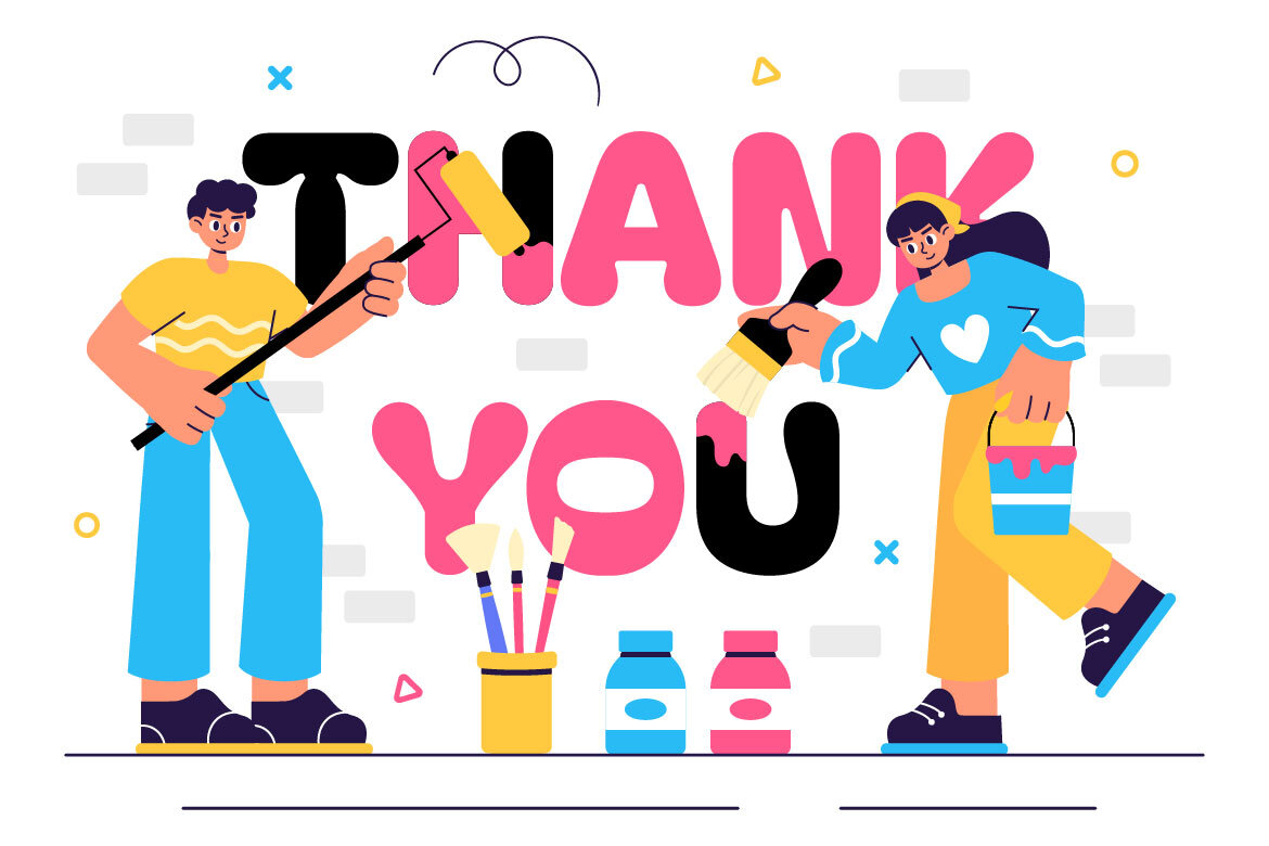 10 Thank You FREE Illustrations - view 3