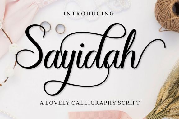 Sayidah Lovely Script - view 1