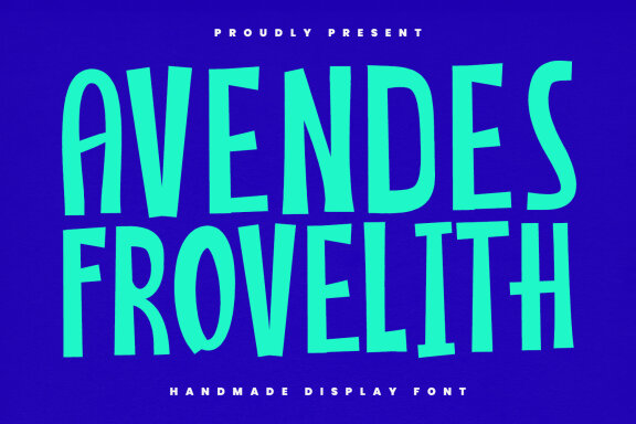 Avendes Frovelith Handmade FREE Font