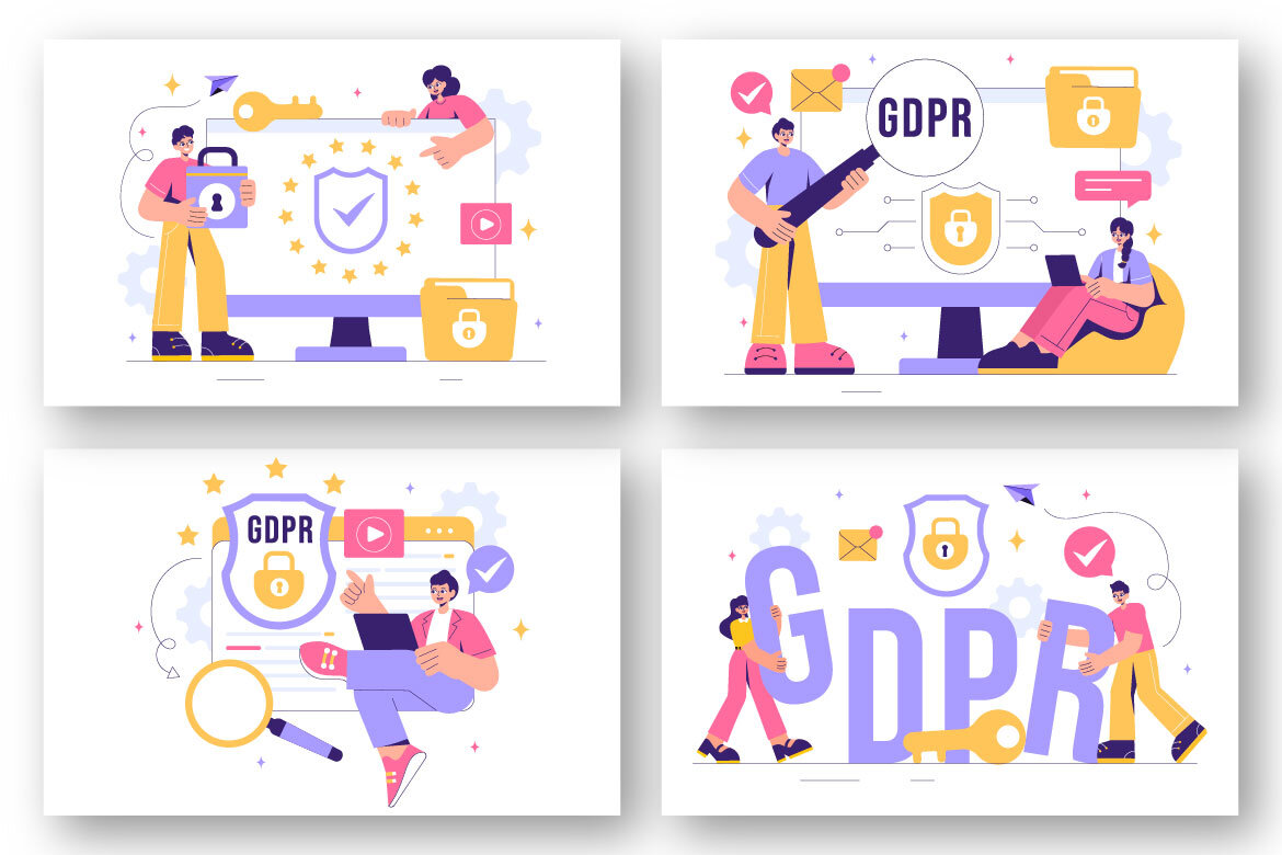 9 GDPR Data Protection FREE Illustrations - view 3