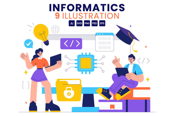 9 Informatics Software FREE Illustrations
